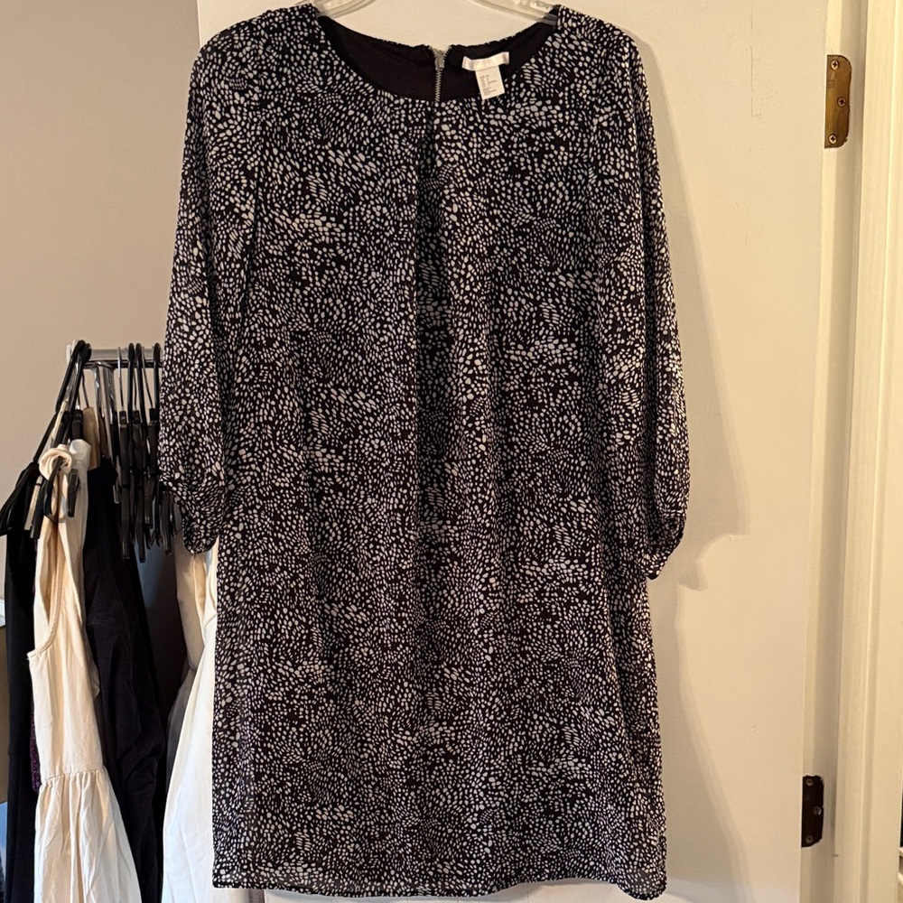 H&M Black and White Dress